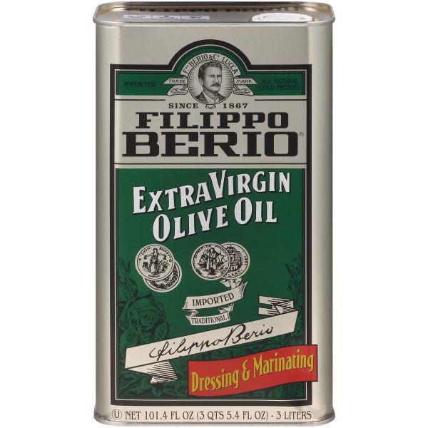 Filippo Berio Extra Virgin Olive Oil 101.4oz Tin Kosher Certified